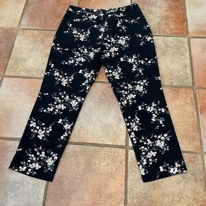 Zara floral ankle pant
